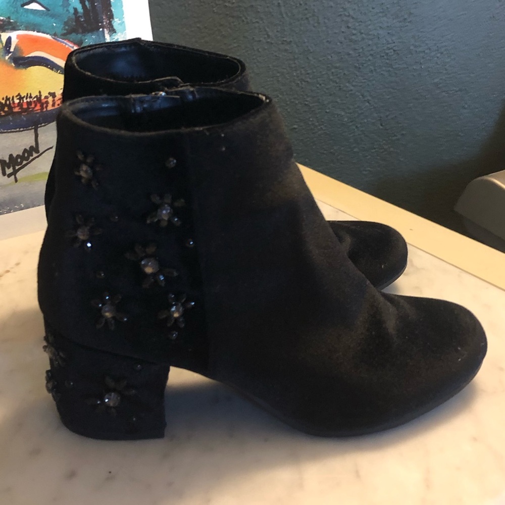 SAM EDELMAN BLACK BOOTIES 7 1/2